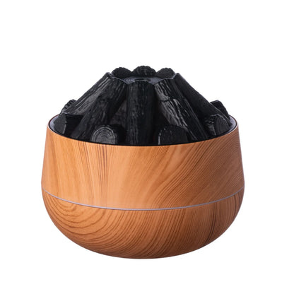 Humidificateur d'air au feu de charbon de bois