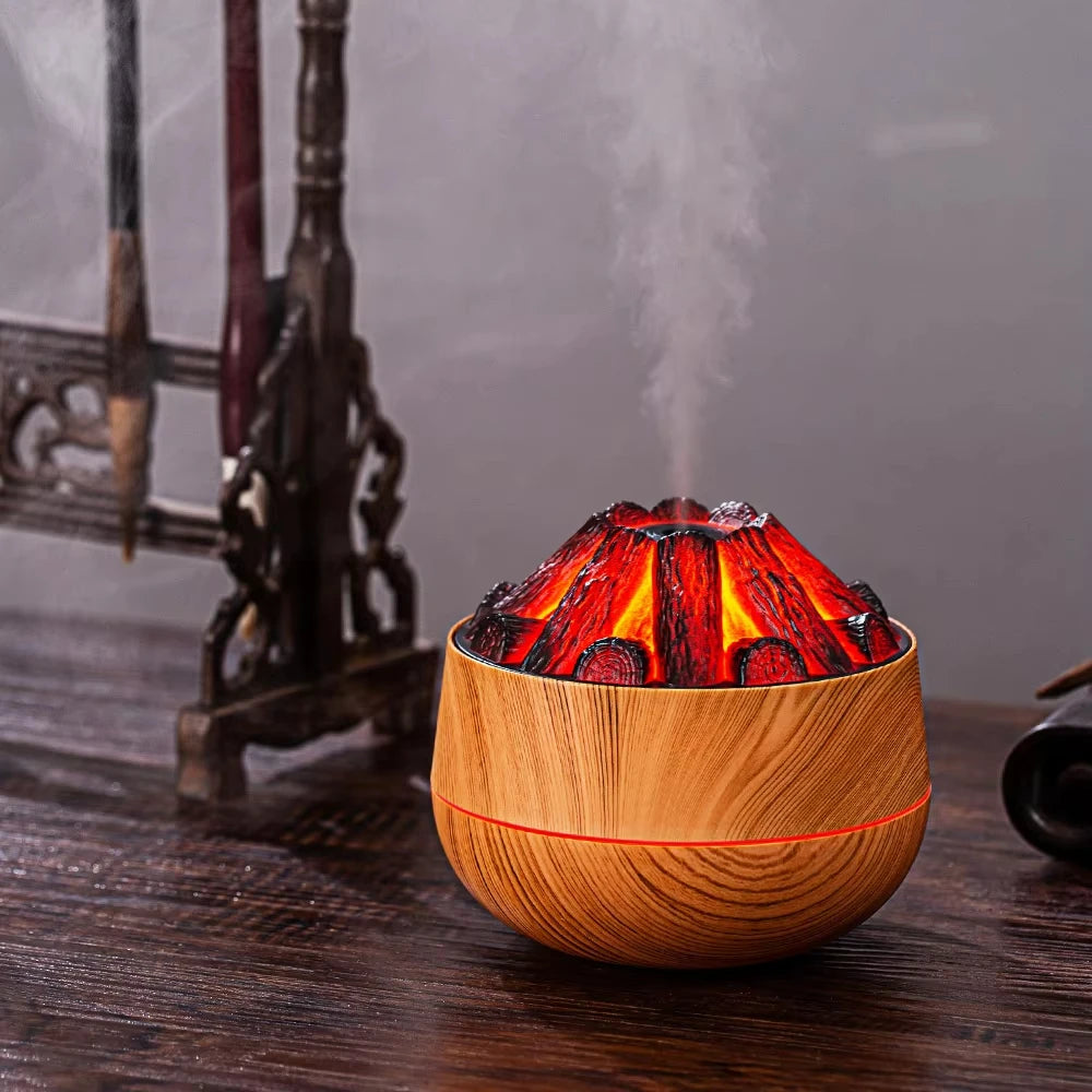 Humidificateur d'air au feu de charbon de bois