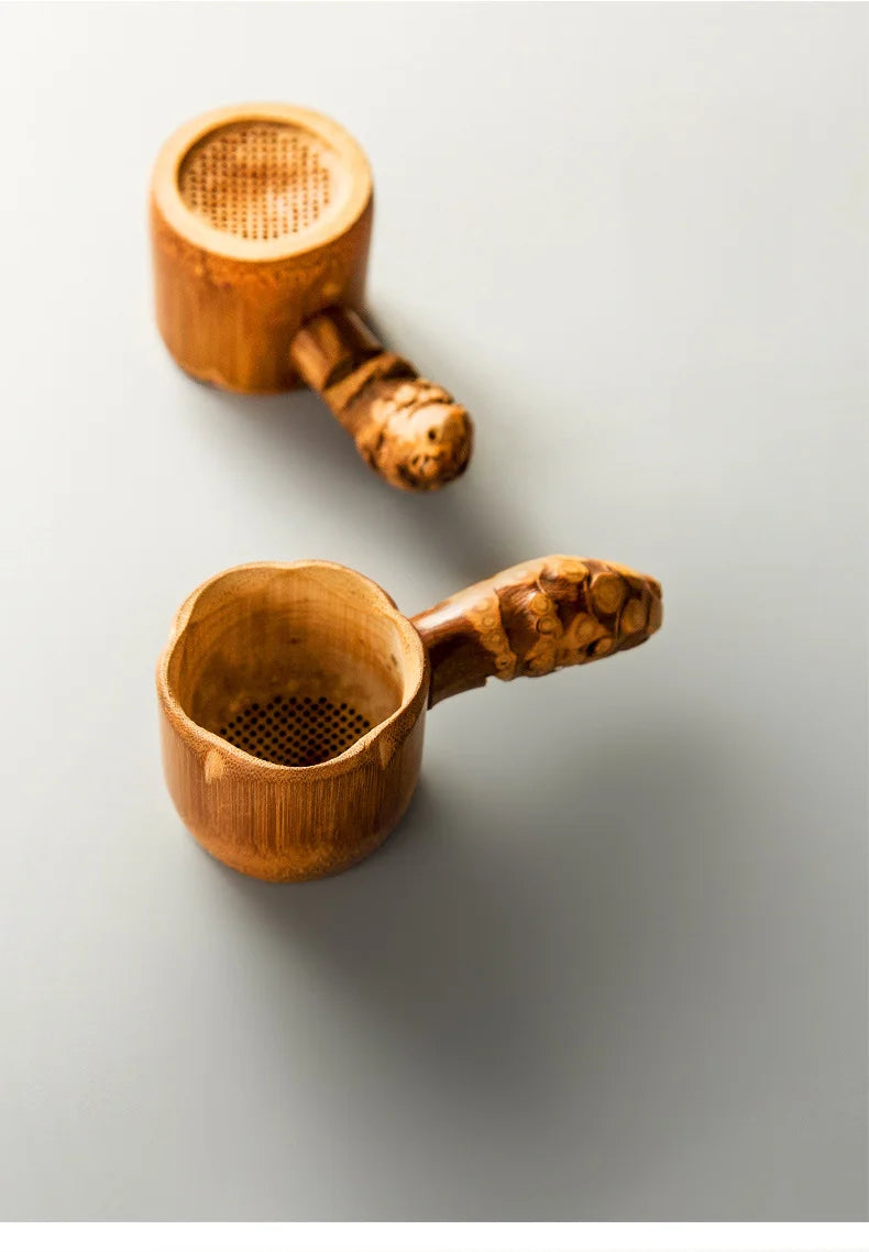 Natural Bamboo Tea Strainer 