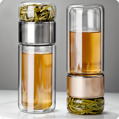 Borosilicate Glass Tea Water Bottle