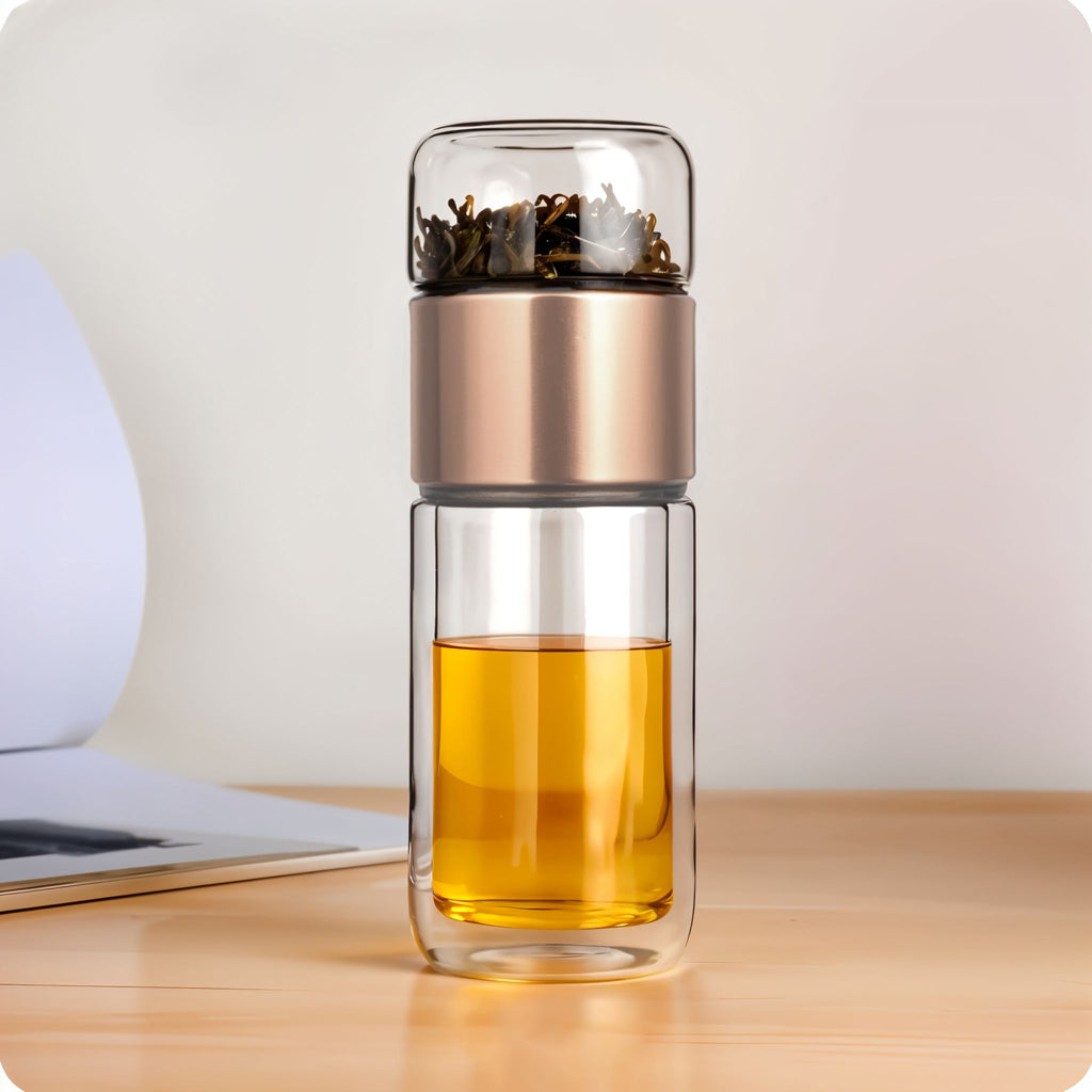 Borosilicate Glass Tea Water Bottle