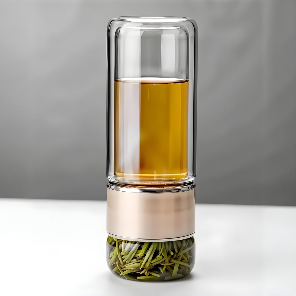 Borosilicate Glass Tea Water Bottle