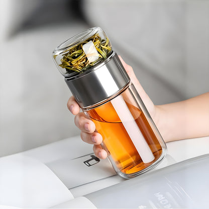 Borosilicate Glass Tea Water Bottle